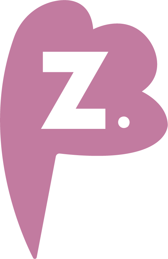 Logo PlanZ #C27BA0 deep rose P Z.